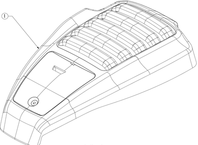 Engine Shroud Diagram and Parts List for SC500HW (12ABD2M5710)(2017) Cub Cadet Lawn Mower